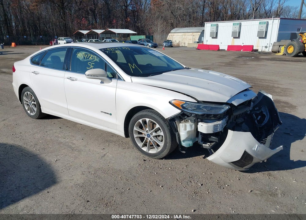 2019 FORD FUSION HYBRID SEL VIN: 3FA6P0MU0KR112695