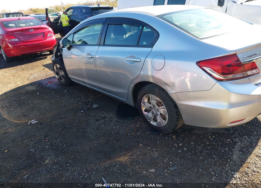 2013 HONDA CIVIC LX VIN: 19XFB2F53DE012417