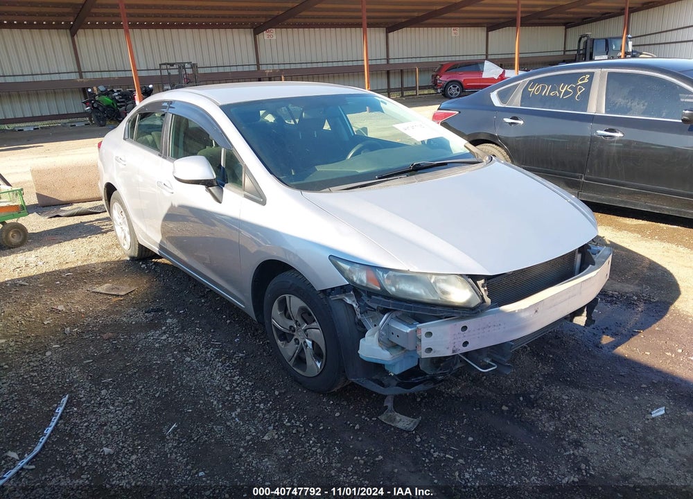 2013 HONDA CIVIC LX VIN: 19XFB2F53DE012417