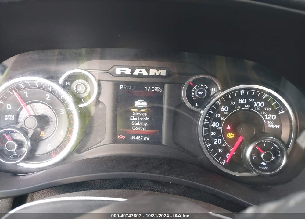 2021 RAM 2500 BIG HORN 4X4 6'4 BOX VIN: 3C6UR5DL6MG657922