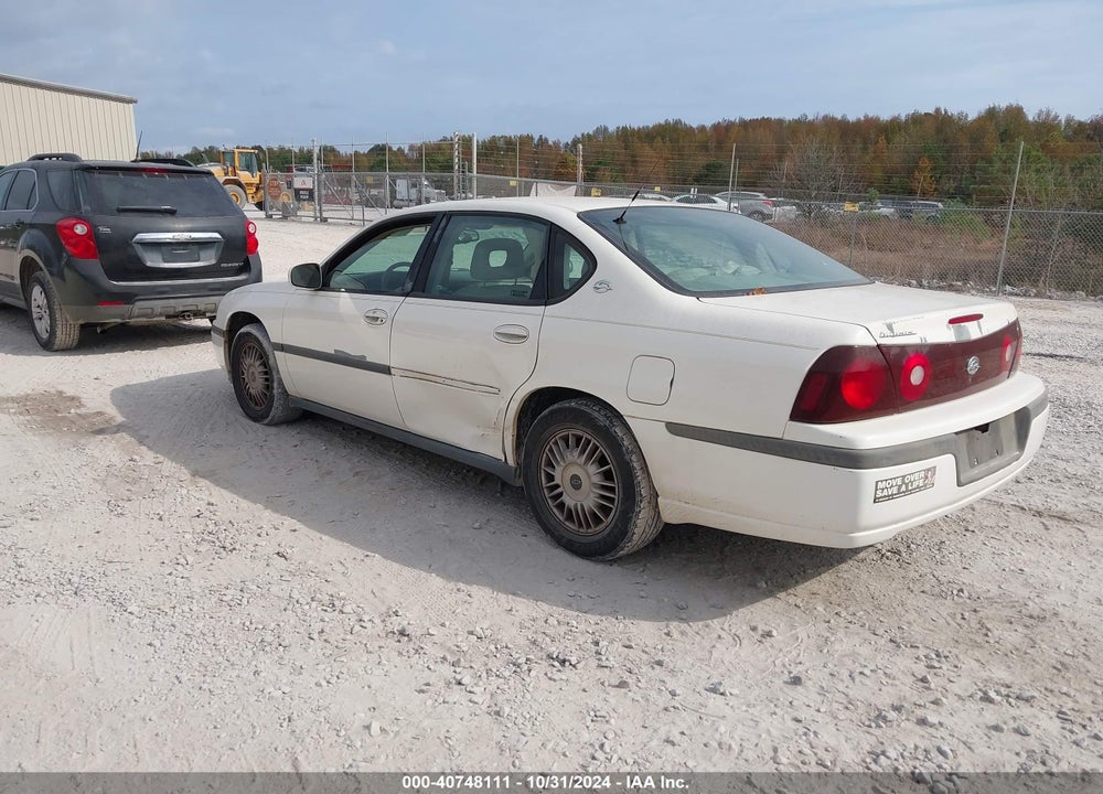 2002 CHEVROLET IMPALA VIN: 2G1WF55E429122050