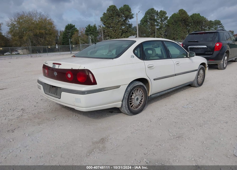 2002 CHEVROLET IMPALA VIN: 2G1WF55E429122050