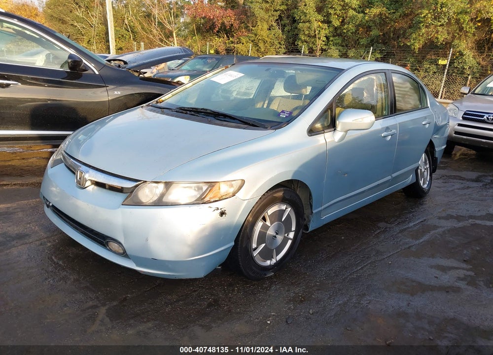 2008 HONDA CIVIC HYBRID VIN: JHMFA36218S010231