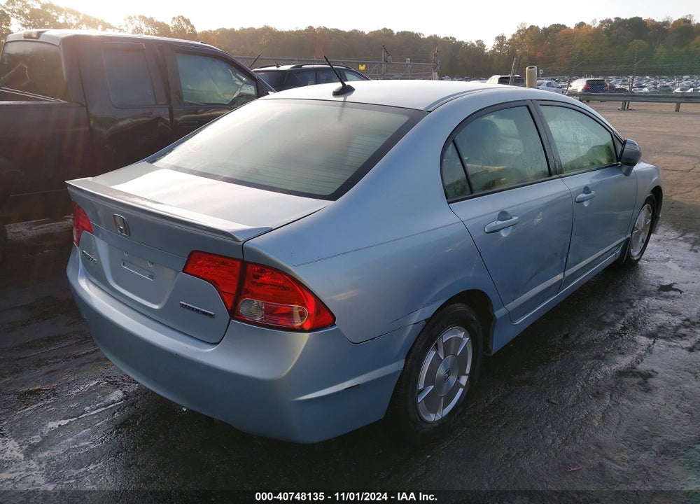 2008 HONDA CIVIC HYBRID VIN: JHMFA36218S010231
