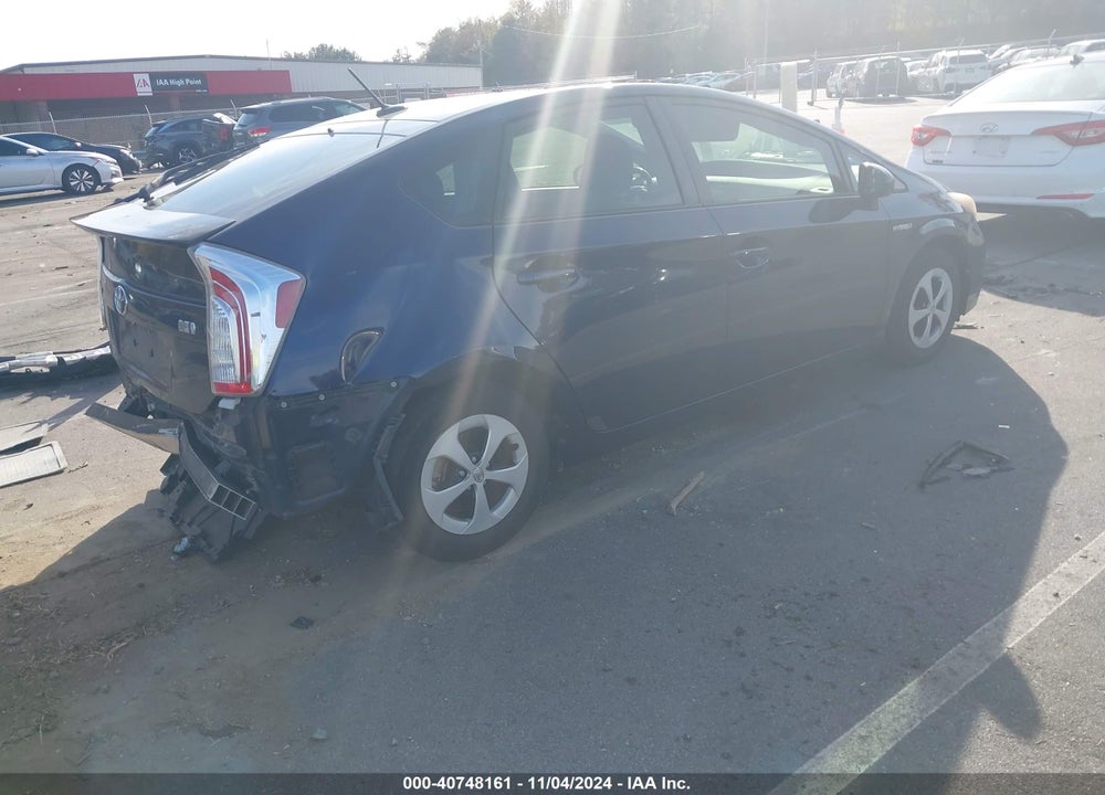 2013 TOYOTA PRIUS THREE VIN: JTDKN3DU7D0337280