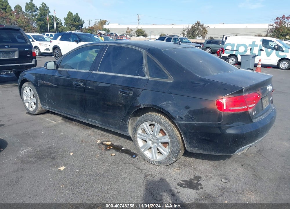 2011 AUDI A4 2.0T PREMIUM VIN: WAUAFAFL2BN042358