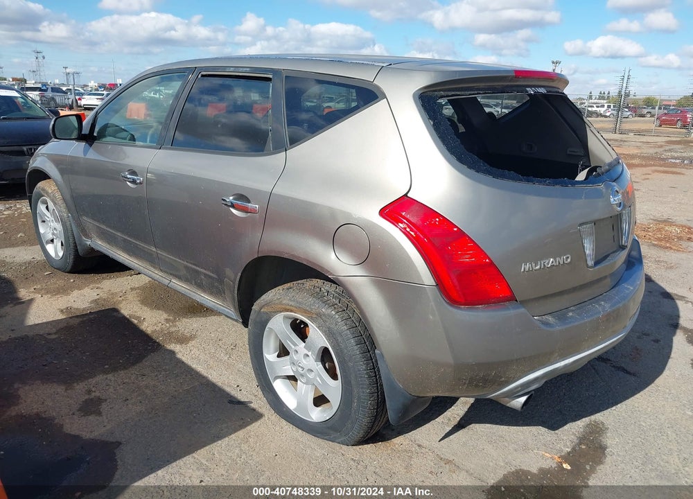 2004 NISSAN MURANO SL VIN: JN8AZ08T64W201479