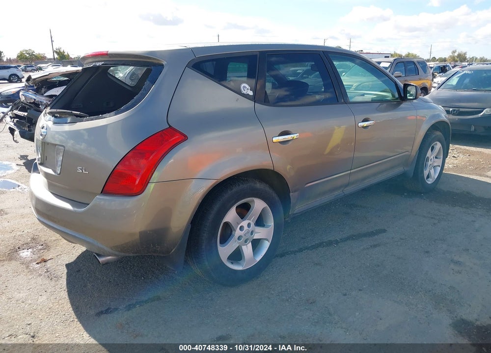 2004 NISSAN MURANO SL VIN: JN8AZ08T64W201479