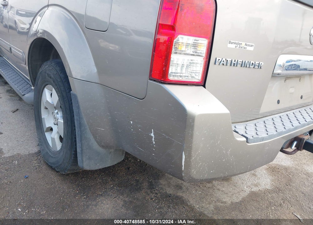 2007 NISSAN PATHFINDER SE VIN: 5N1AR18U67C601425