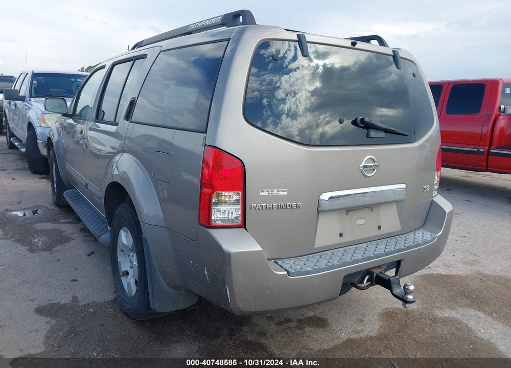 2007 NISSAN PATHFINDER SE VIN: 5N1AR18U67C601425