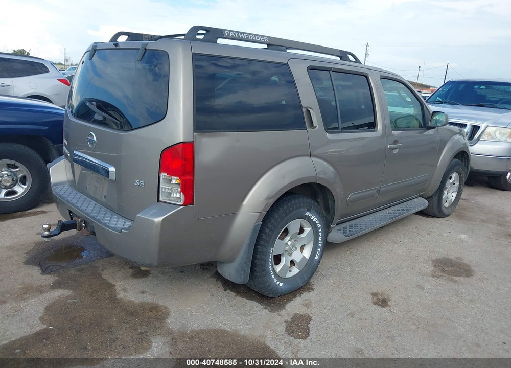 2007 NISSAN PATHFINDER SE VIN: 5N1AR18U67C601425