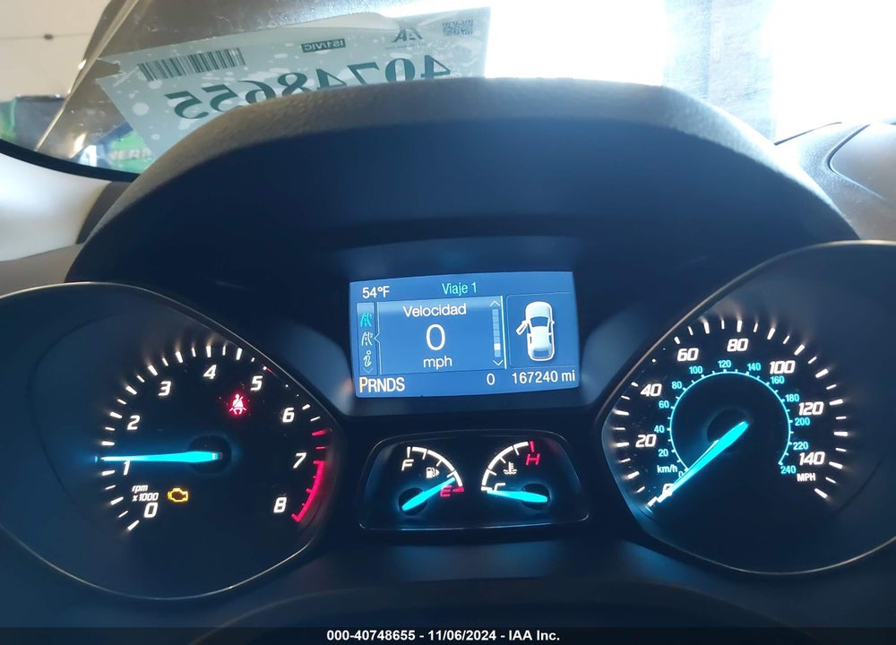 2014 FORD ESCAPE S VIN: 1FMCU0F78EUE54157