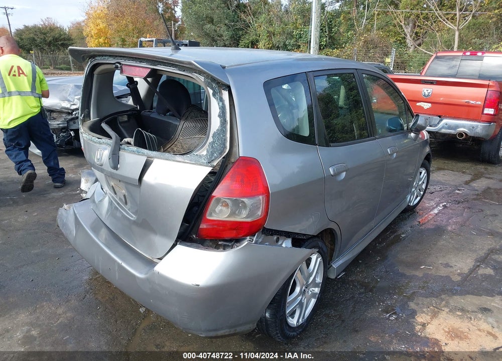 2008 HONDA FIT SPORT VIN: JHMGD386X8S001359