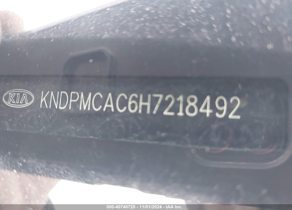 2017 KIA SPORTAGE LX VIN: KNDPMCAC6H7218492