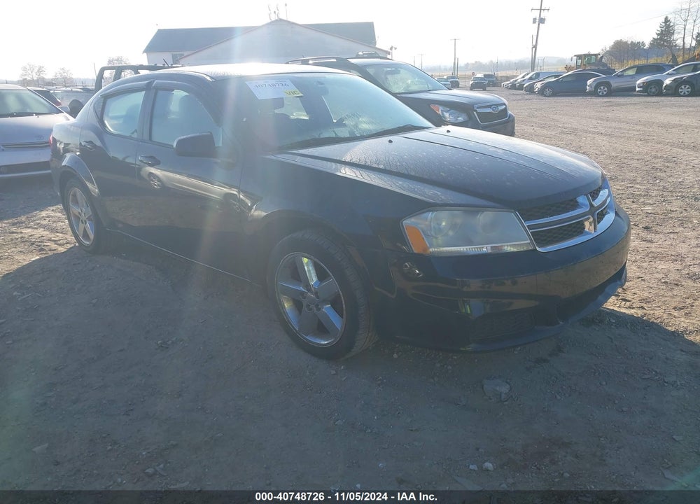 2012 DODGE AVENGER SE VIN: 1C3CDZAB0CN232440