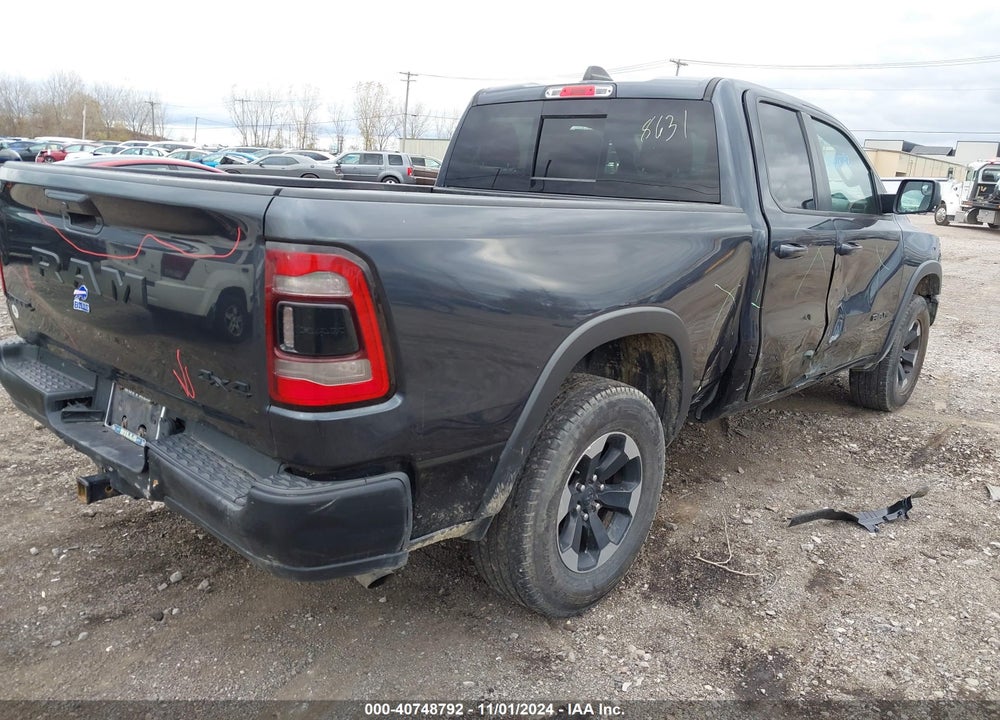 2019 RAM 1500 REBEL  4X4 6'4 BOX VIN: 1C6RRFEG1KN861366