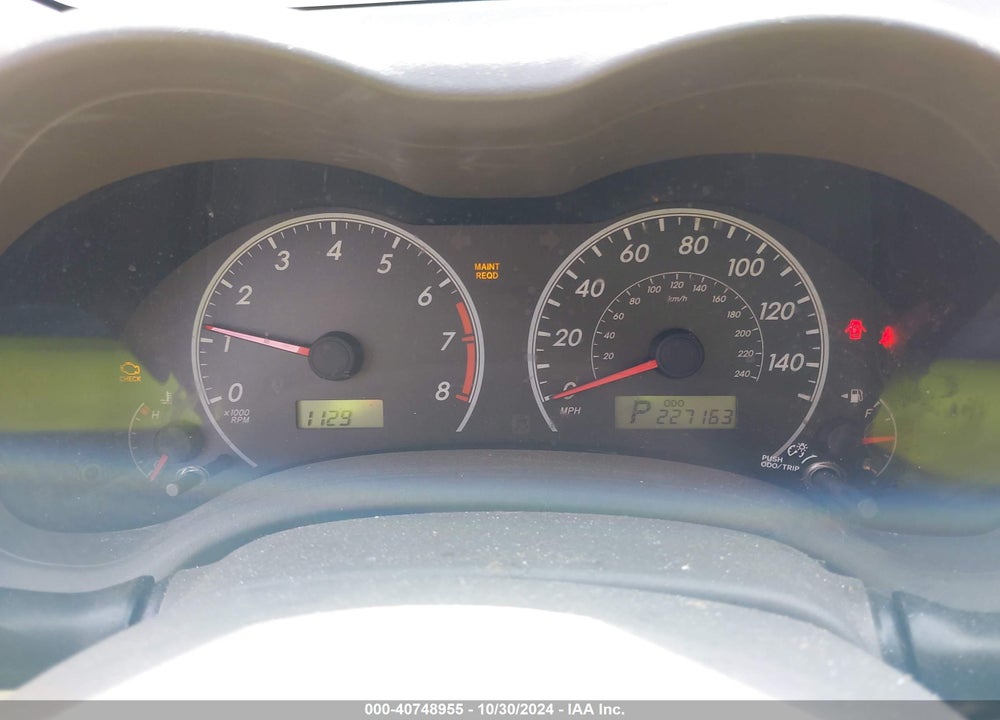 2009 TOYOTA COROLLA VIN: 2T1BU40E09C084517