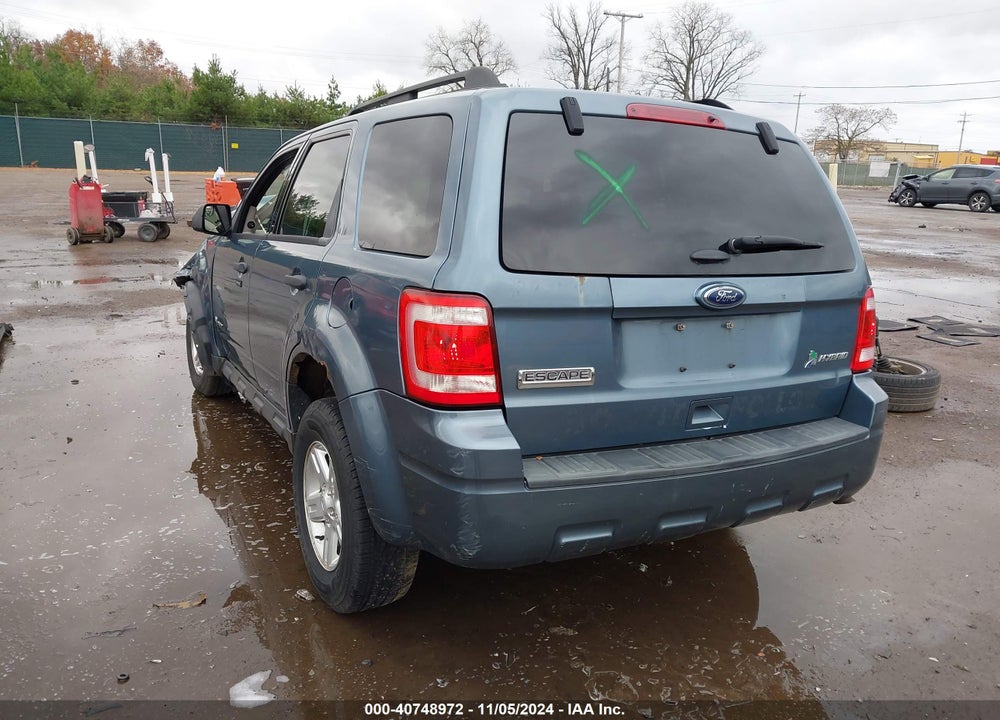 2011 FORD ESCAPE HYBRID VIN: 1FMCU4K35BKB47188