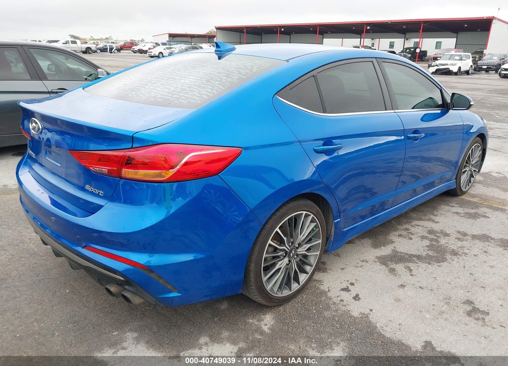 2018 HYUNDAI ELANTRA SPORT VIN: KMHD04LB5JU456524