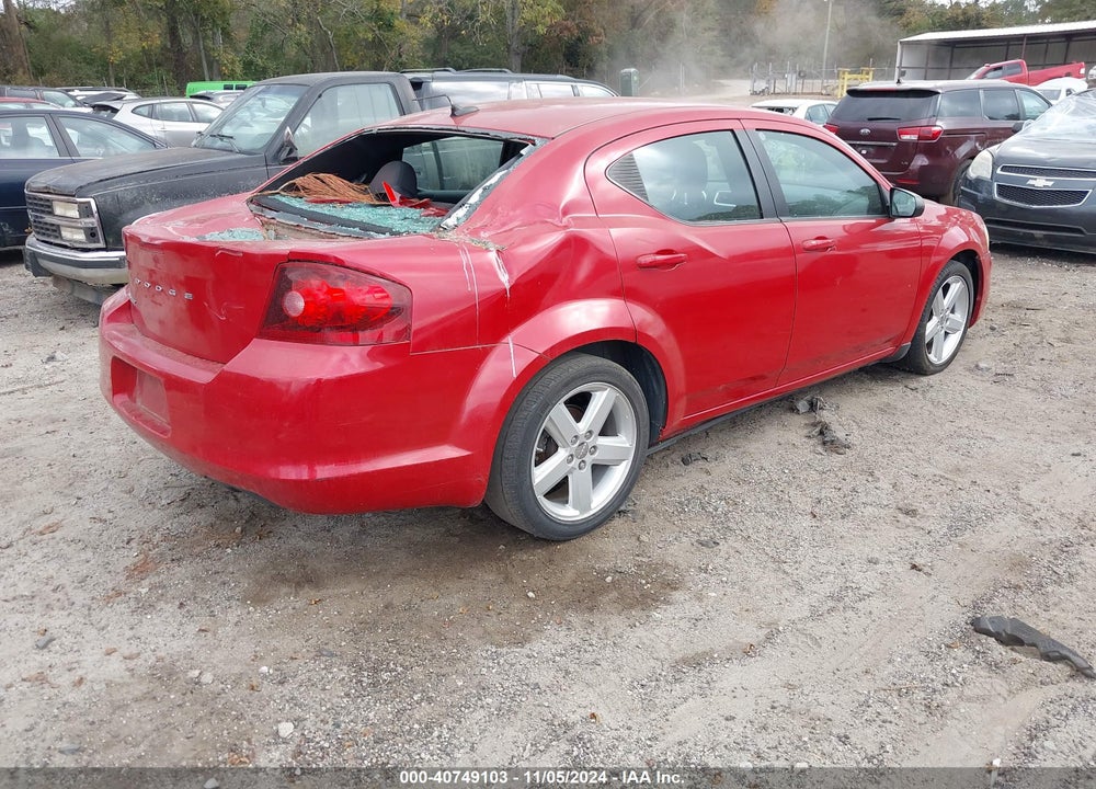 2013 DODGE AVENGER SE VIN: 1C3CDZAB3DN626502