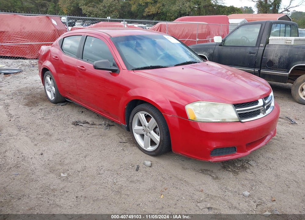 2013 DODGE AVENGER SE VIN: 1C3CDZAB3DN626502