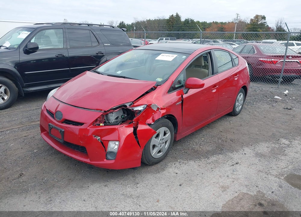 2011 TOYOTA PRIUS THREE VIN: JTDKN3DU7B0285422