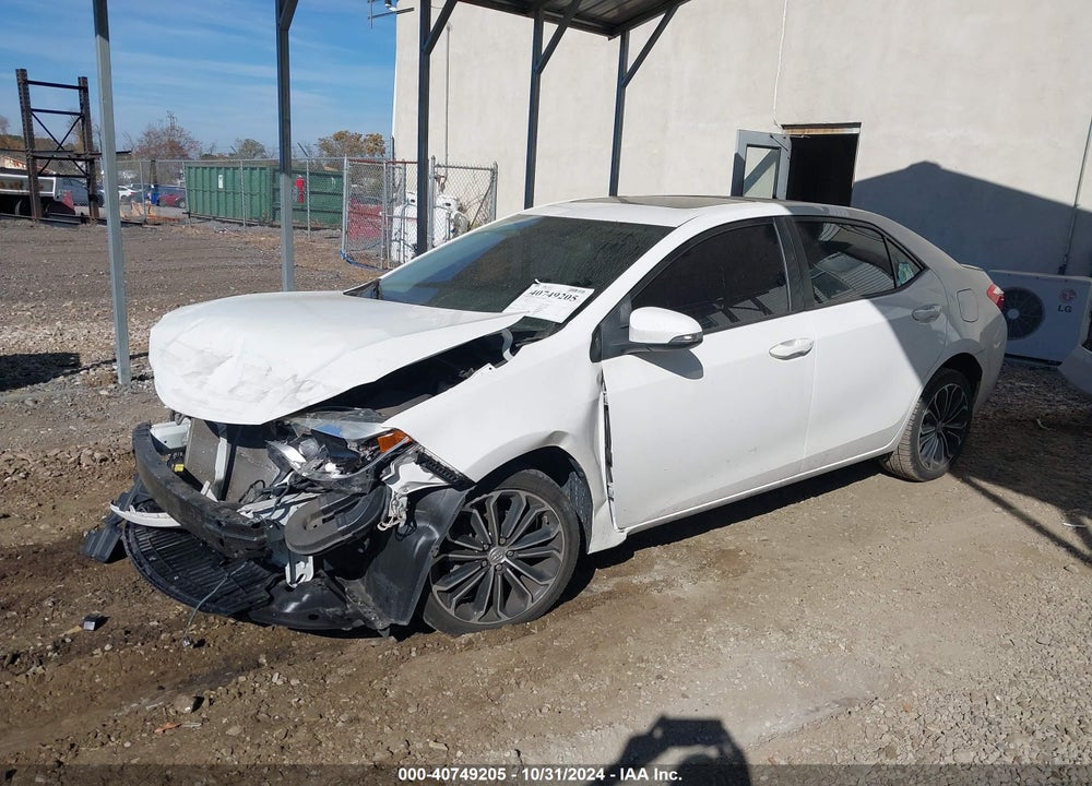 2016 TOYOTA COROLLA S PREMIUM VIN: 2T1BURHE8GC691909