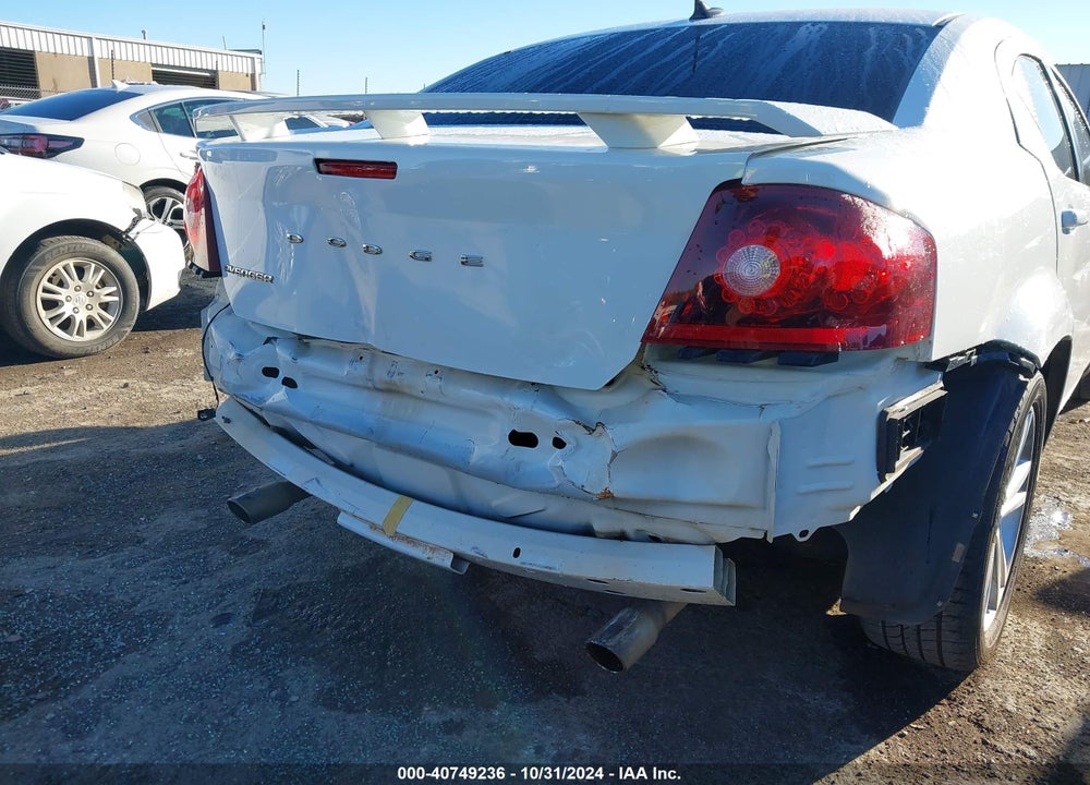 2013 DODGE AVENGER SE V6 VIN: 1C3CDZAG0DN621804