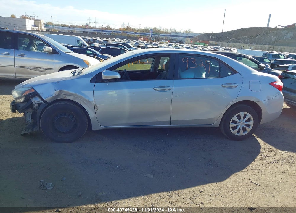 2016 TOYOTA COROLLA L VIN: 2T1BURHE0GC600647