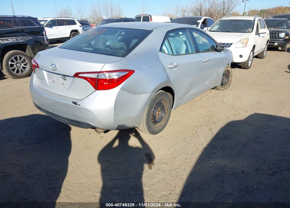 2016 TOYOTA COROLLA L VIN: 2T1BURHE0GC600647