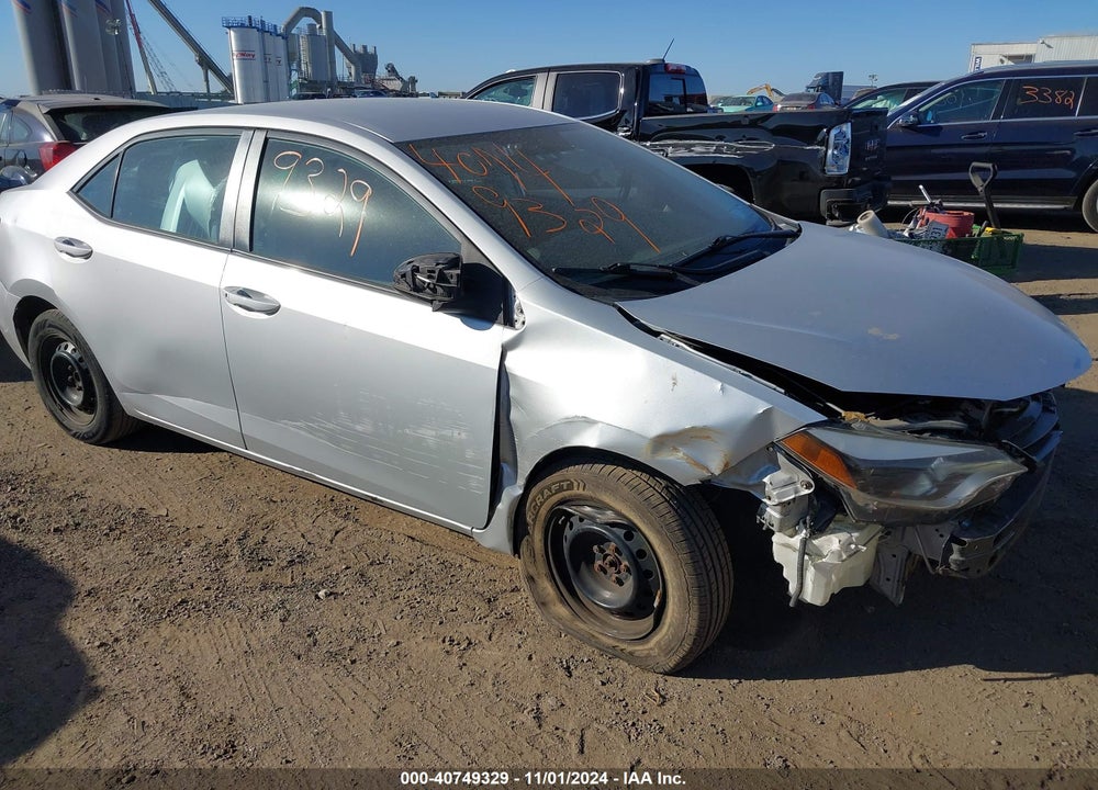 2016 TOYOTA COROLLA L VIN: 2T1BURHE0GC600647