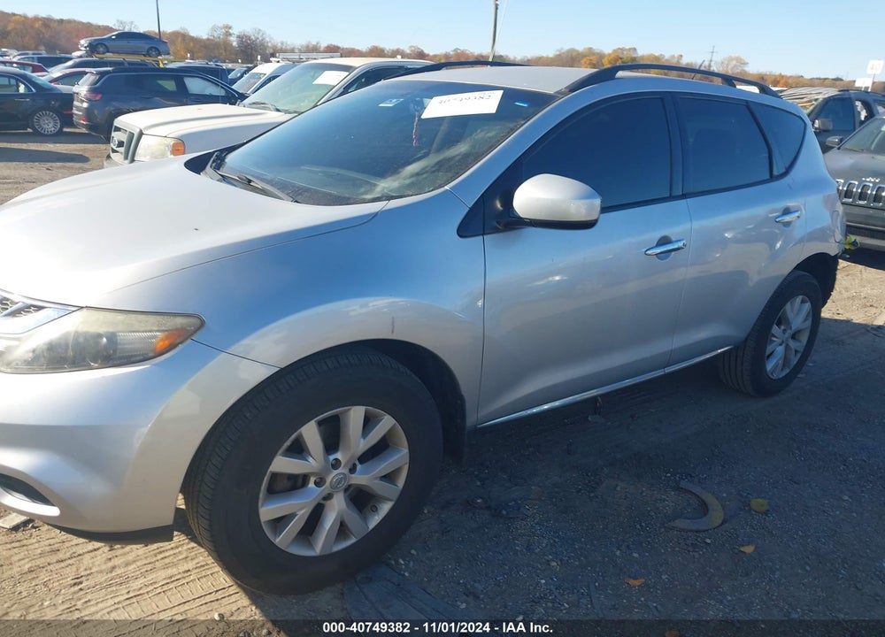 2013 NISSAN MURANO SV VIN: JN8AZ1MW2DW322032