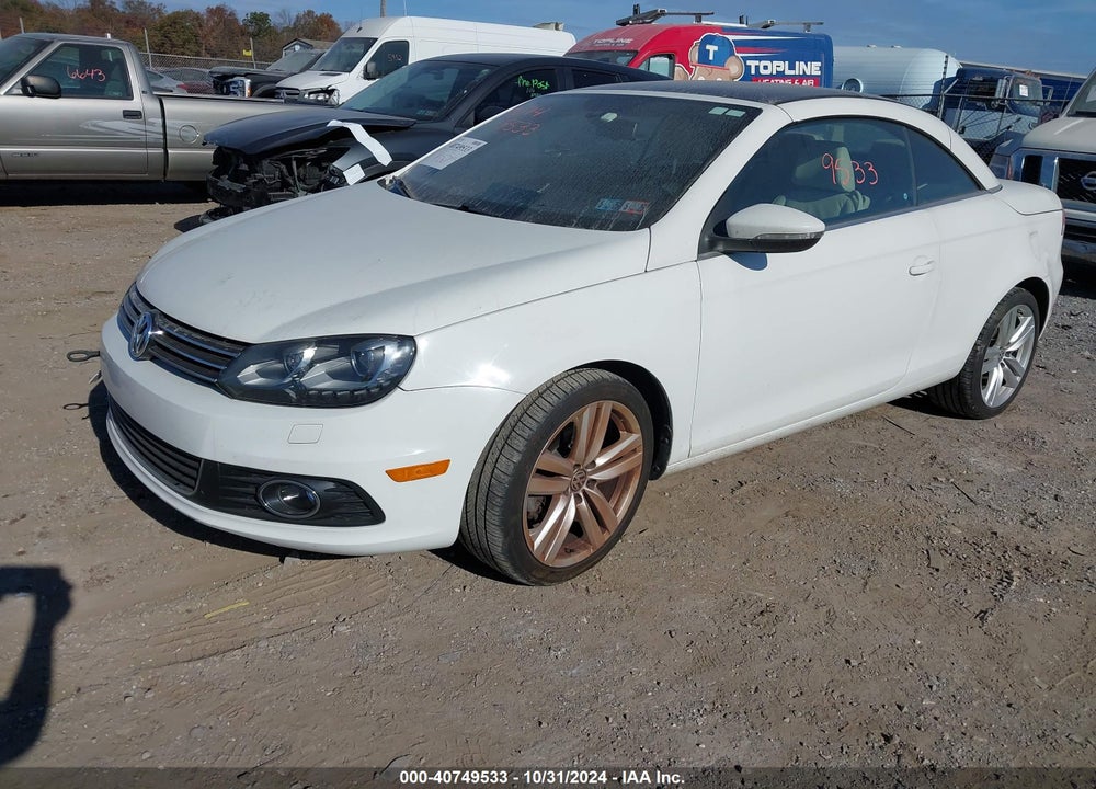 2014 VOLKSWAGEN EOS EXECUTIVE VIN: WVWFW8AH7EV005671
