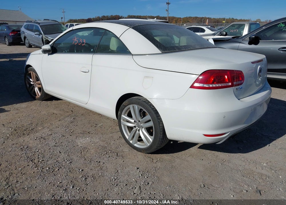 2014 VOLKSWAGEN EOS EXECUTIVE VIN: WVWFW8AH7EV005671