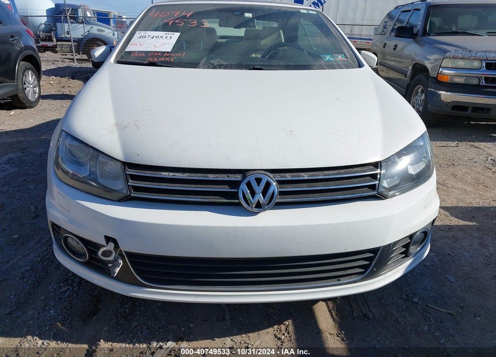 2014 VOLKSWAGEN EOS EXECUTIVE VIN: WVWFW8AH7EV005671