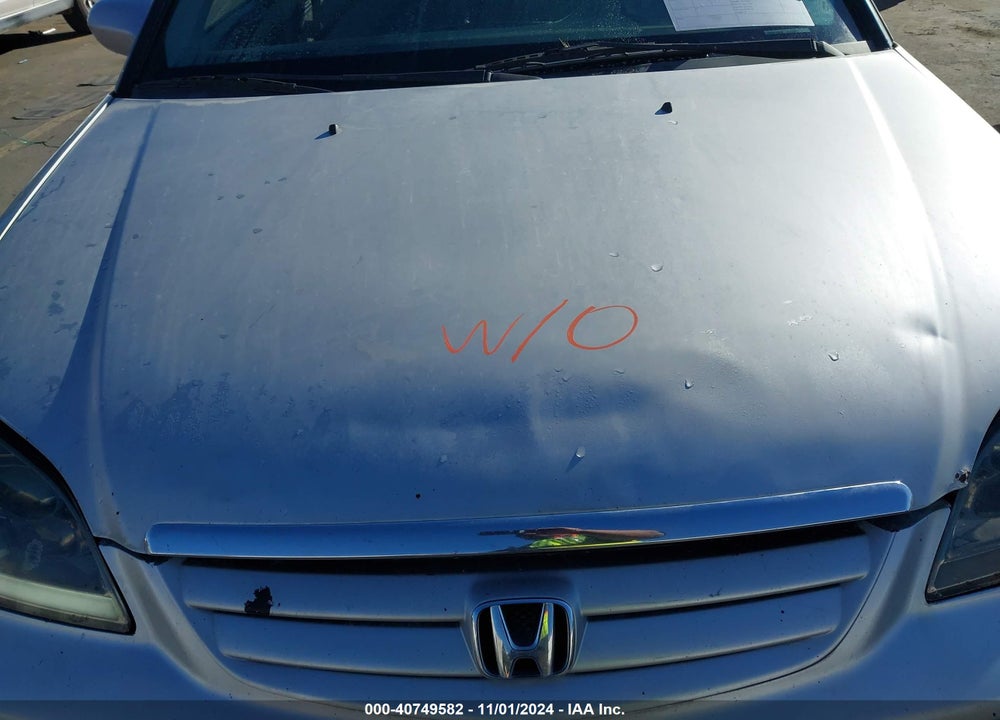 2001 HONDA CIVIC EX VIN: JHMES26781S000784
