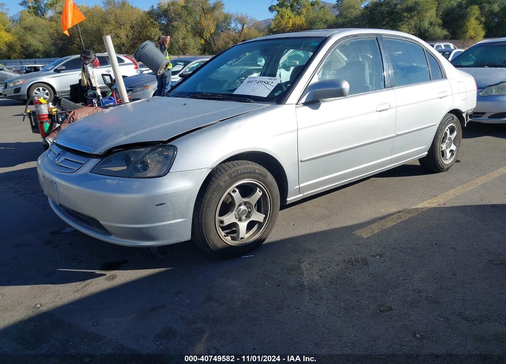 2001 HONDA CIVIC EX VIN: JHMES26781S000784