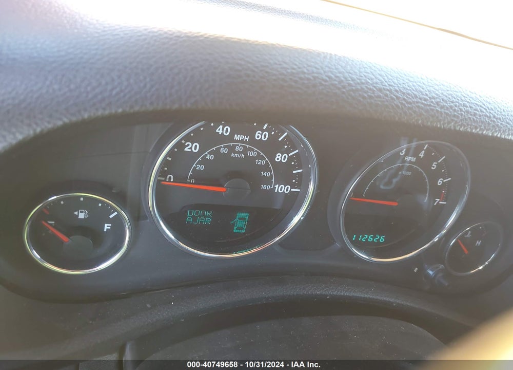 2012 JEEP WRANGLER UNLIMITED SPORT VIN: 1C4HJWDG3CL244321