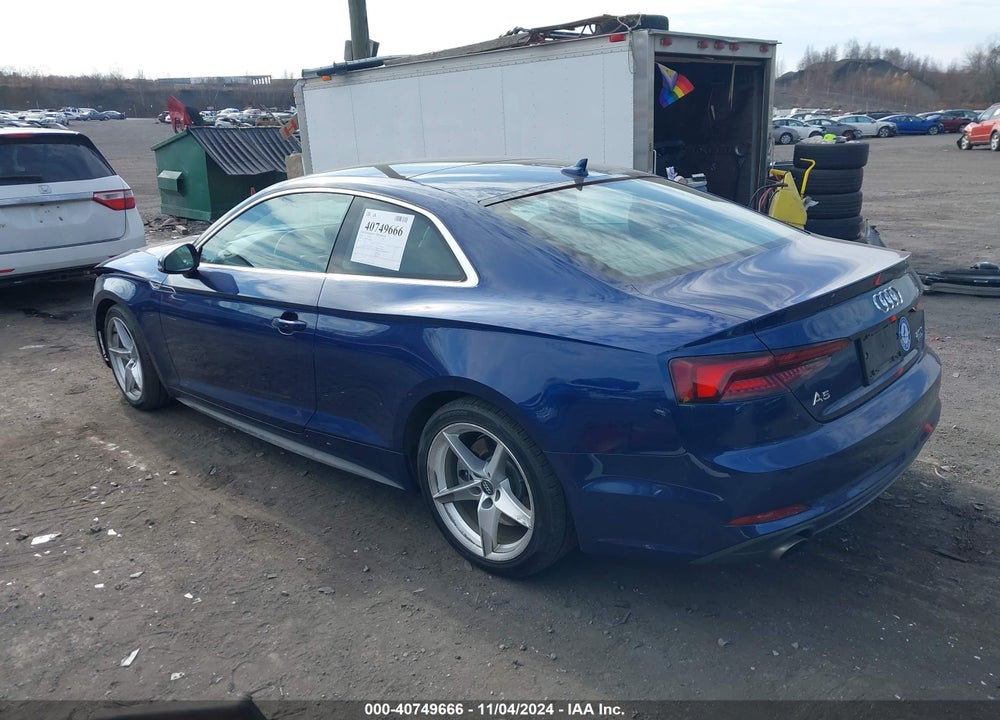 2018 AUDI A5 2.0T PREMIUM VIN: WAUTNAF51JA039812