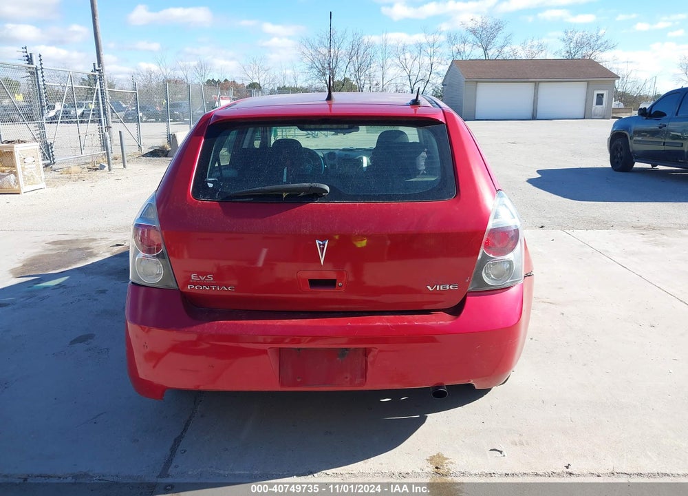 2009 PONTIAC VIBE VIN: 5Y2SP67849Z455932