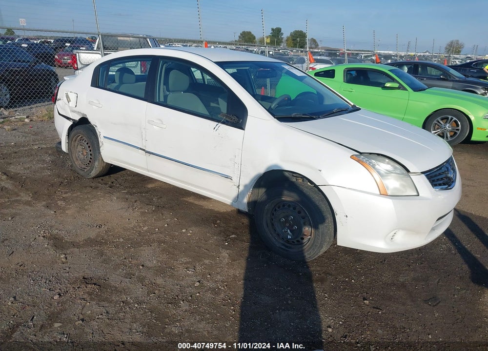 2012 NISSAN SENTRA 2.0 S VIN: 3N1AB6AP1CL655369