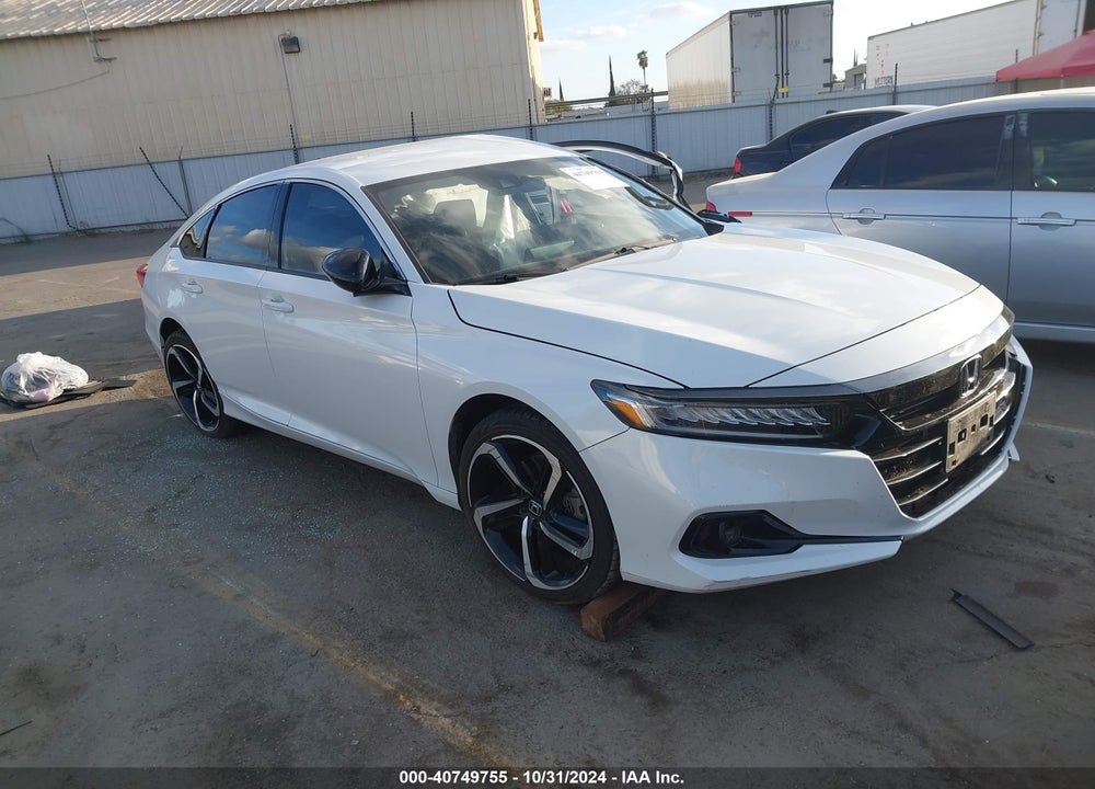 2021 HONDA ACCORD SPORT VIN: 1HGCV1F38MA105392