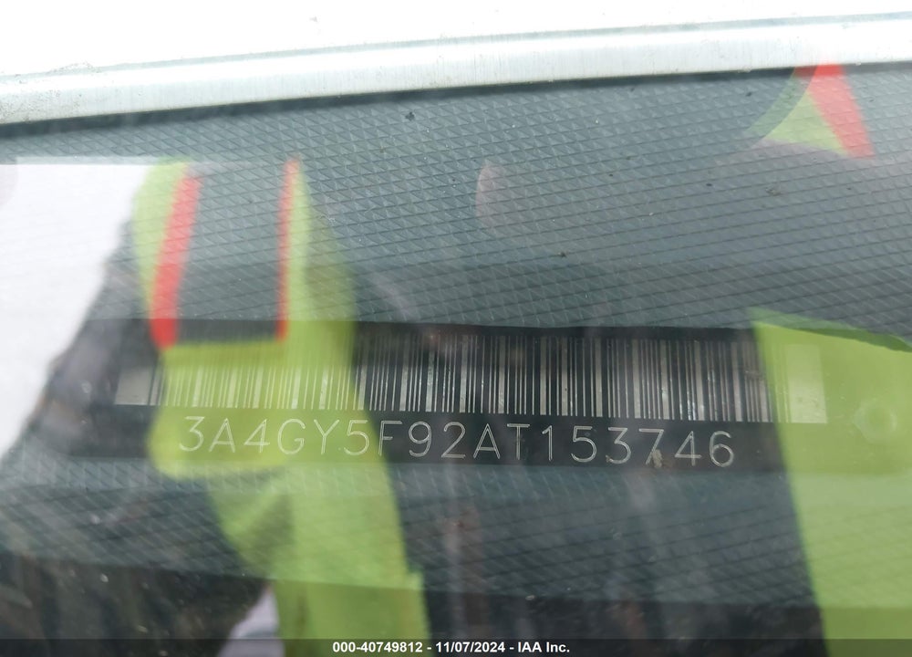 2010 CHRYSLER PT CRUISER CLASSIC VIN: 3A4GY5F92AT153746