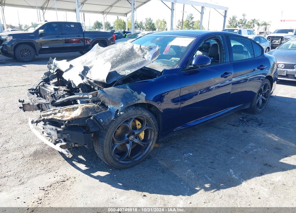 2018 ALFA ROMEO GIULIA TI SPORT AWD VIN: ZARFAEEN7J7565479