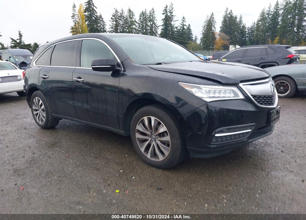 2014 ACURA MDX TECHNOLOGY PACKAGE VIN: 5FRYD4H40EB001209