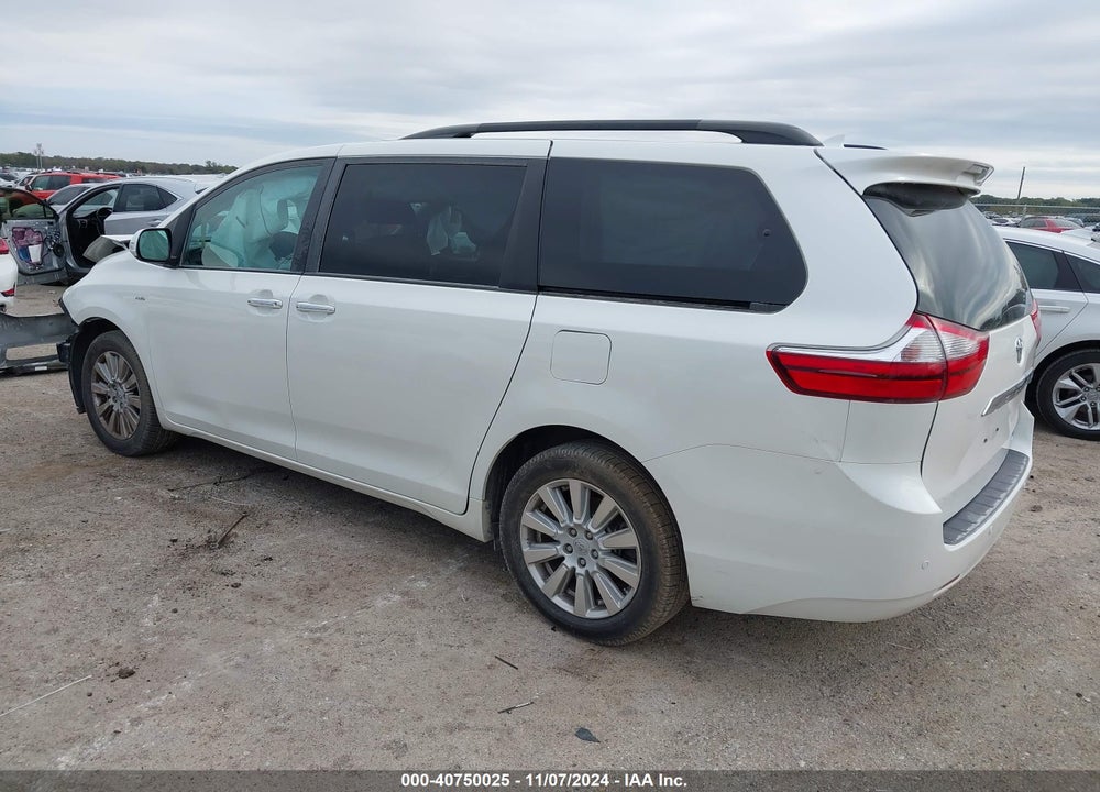 2017 TOYOTA SIENNA LIMITED 7 PASSENGER VIN: 5TDDZ3DC5HS185832