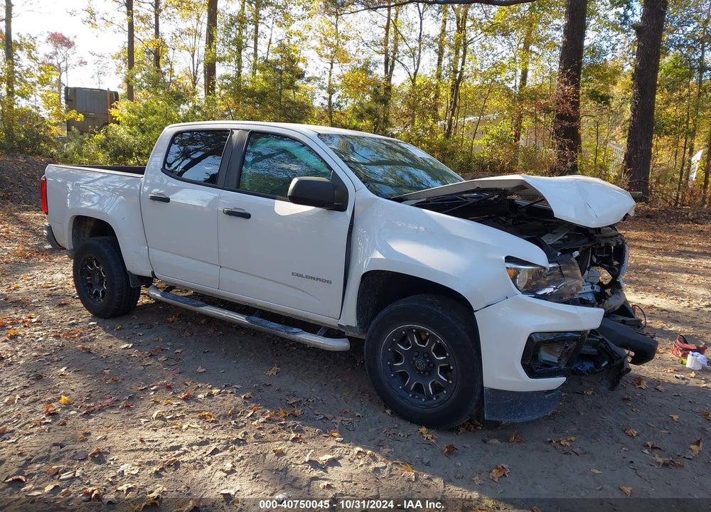 2021 CHEVROLET COLORADO 2WD SHORT BOX WT VIN: 1GCGSBEA1M1114840