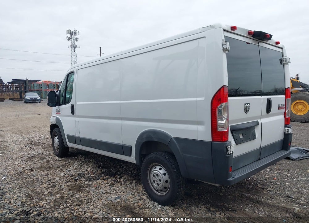 2018 RAM PROMASTER 1500 LOW ROOF 136 WB VIN: 3C6TRVAG0JE104841