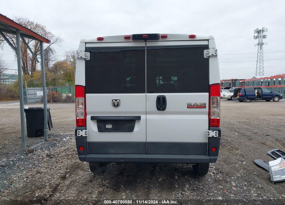 2018 RAM PROMASTER 1500 LOW ROOF 136 WB VIN: 3C6TRVAG0JE104841