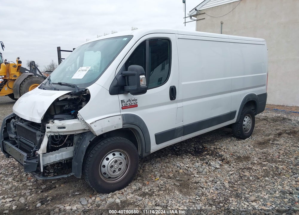 2018 RAM PROMASTER 1500 LOW ROOF 136 WB VIN: 3C6TRVAG0JE104841